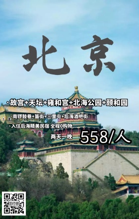 悠悠北京天安门旅游粉色摄影手机海报