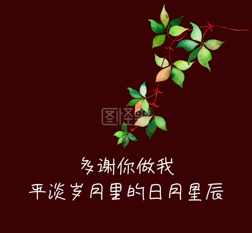 多谢你做我平淡岁月里朋友圈封面图