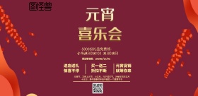 2019元宵节特惠海报