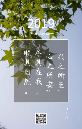 简约小清新鸡汤日签