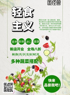 蔬菜沙拉海报