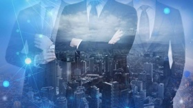 商务人物剪影PSD分层素材