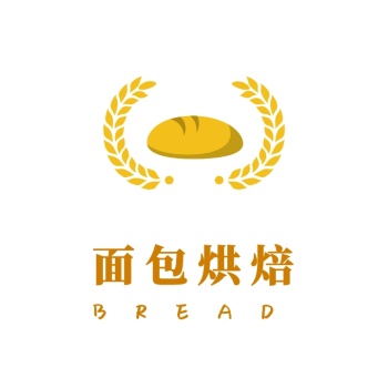面包烘焙 bread 面包店logo设计