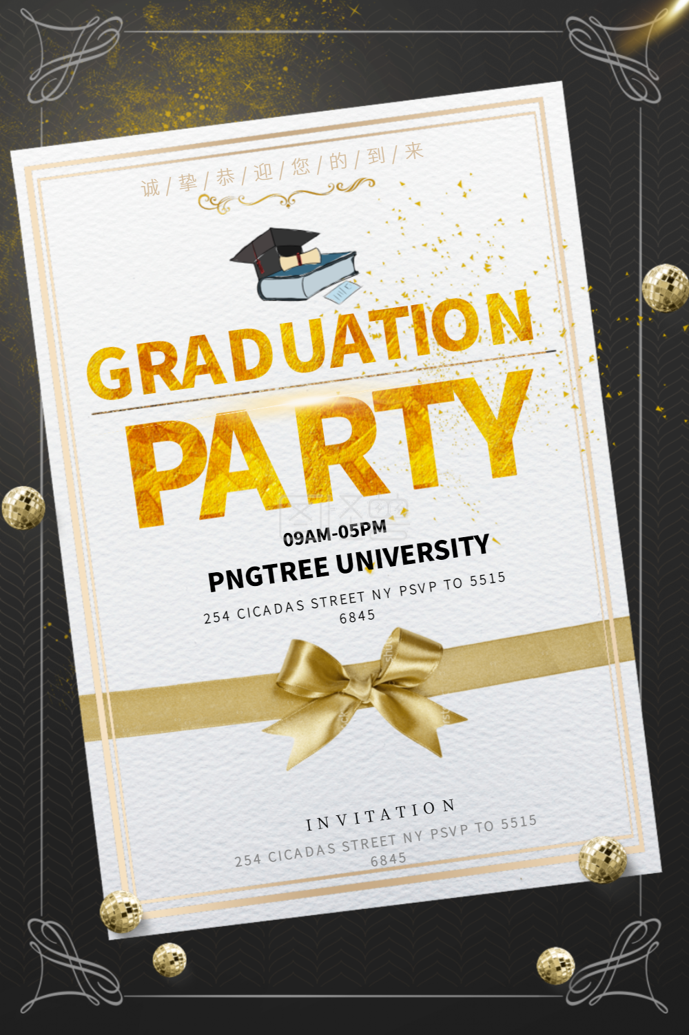 英文毕业典礼海报