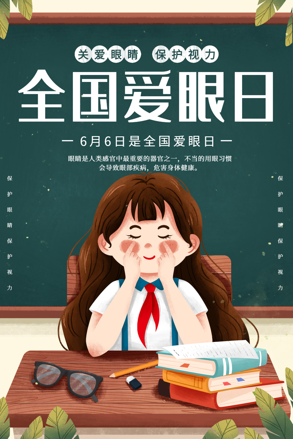 全国爱眼日节日海报