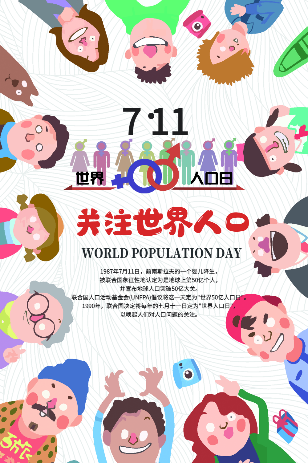 世界人口日海报