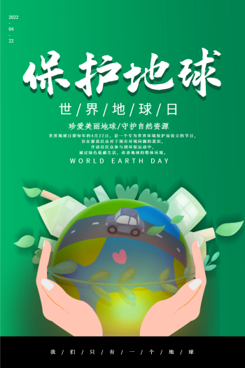 保护地球海报