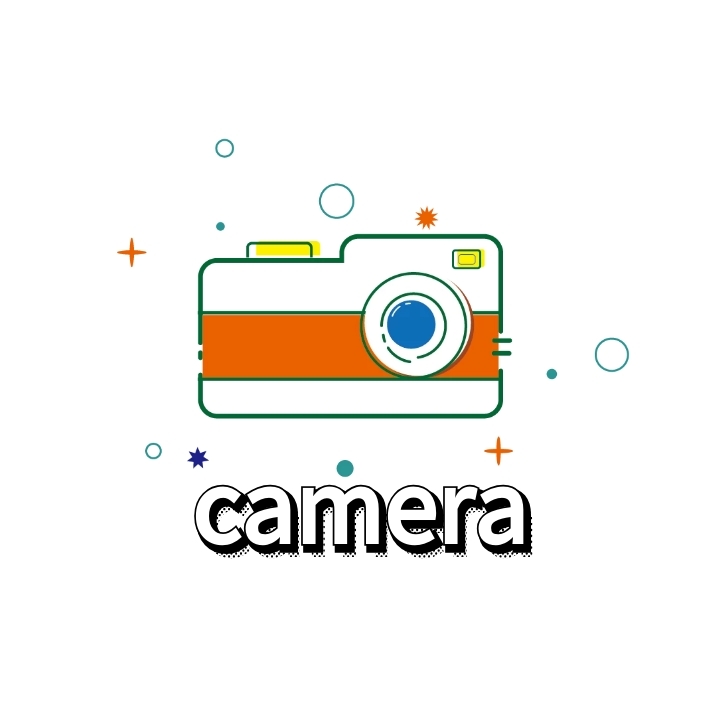 手绘相机logo