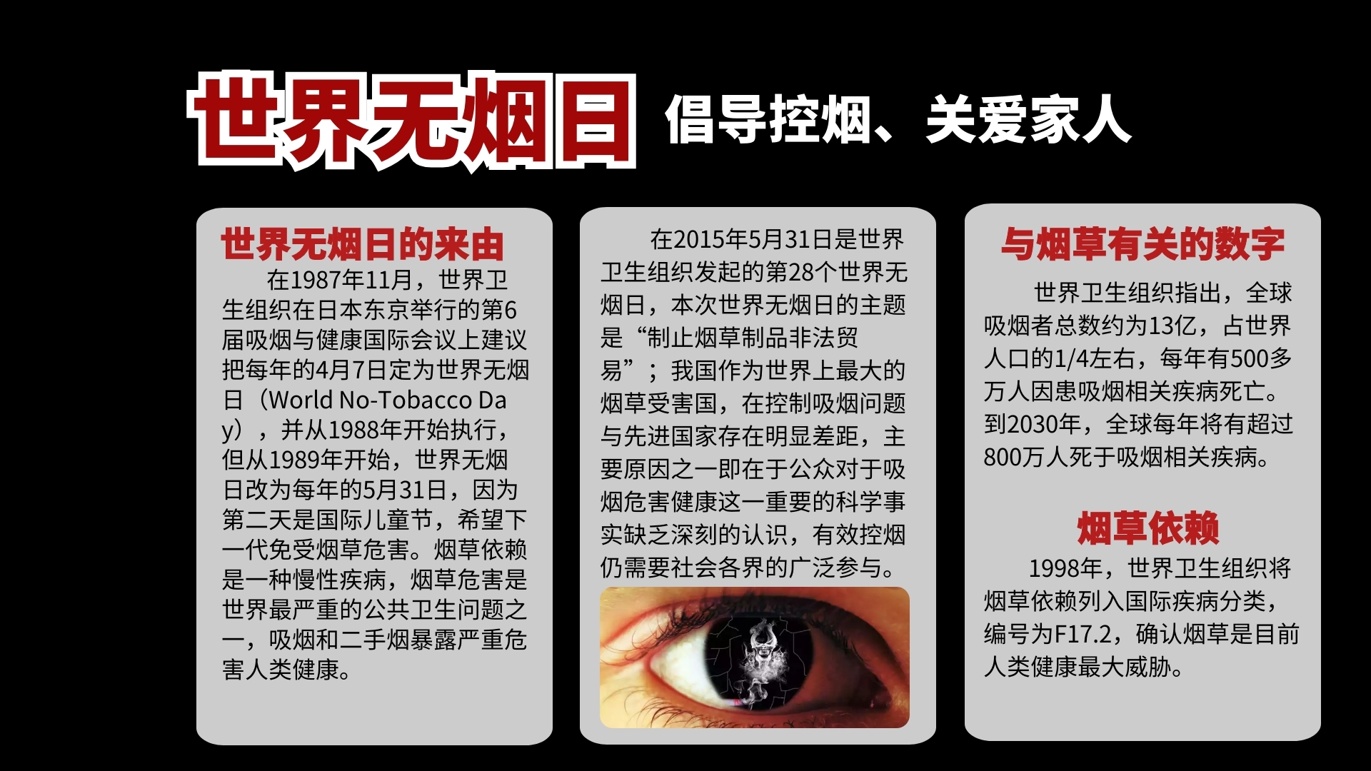 世界无烟日学校小报手抄报