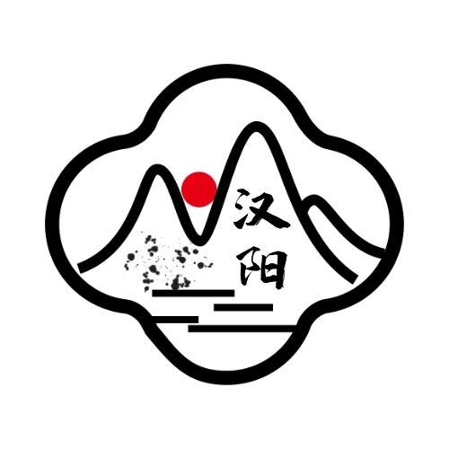 简约创意山水日出汉阳logo