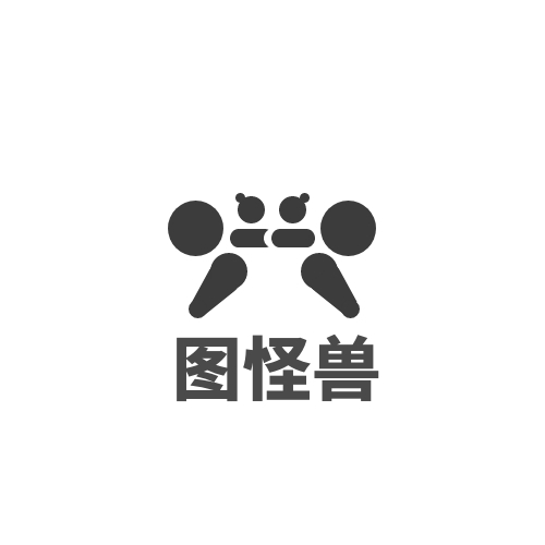 简约纯色海报-纯色灰色相扑简约logo设计在线图片制作-图怪兽