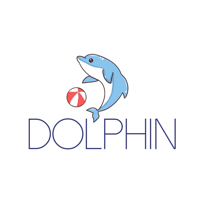 头像服装品牌海豚logo设计