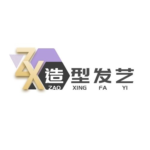 简约zx造型发艺平面logo设计