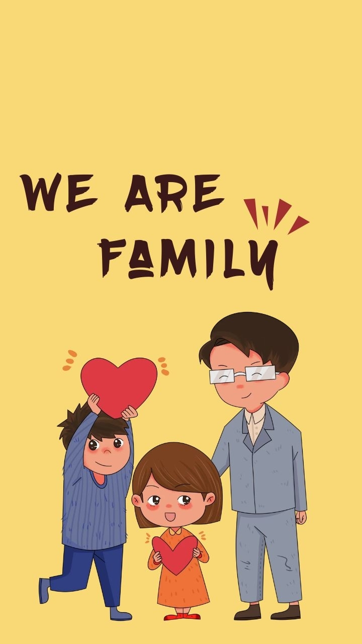 父亲父子简约手机壁纸竖版