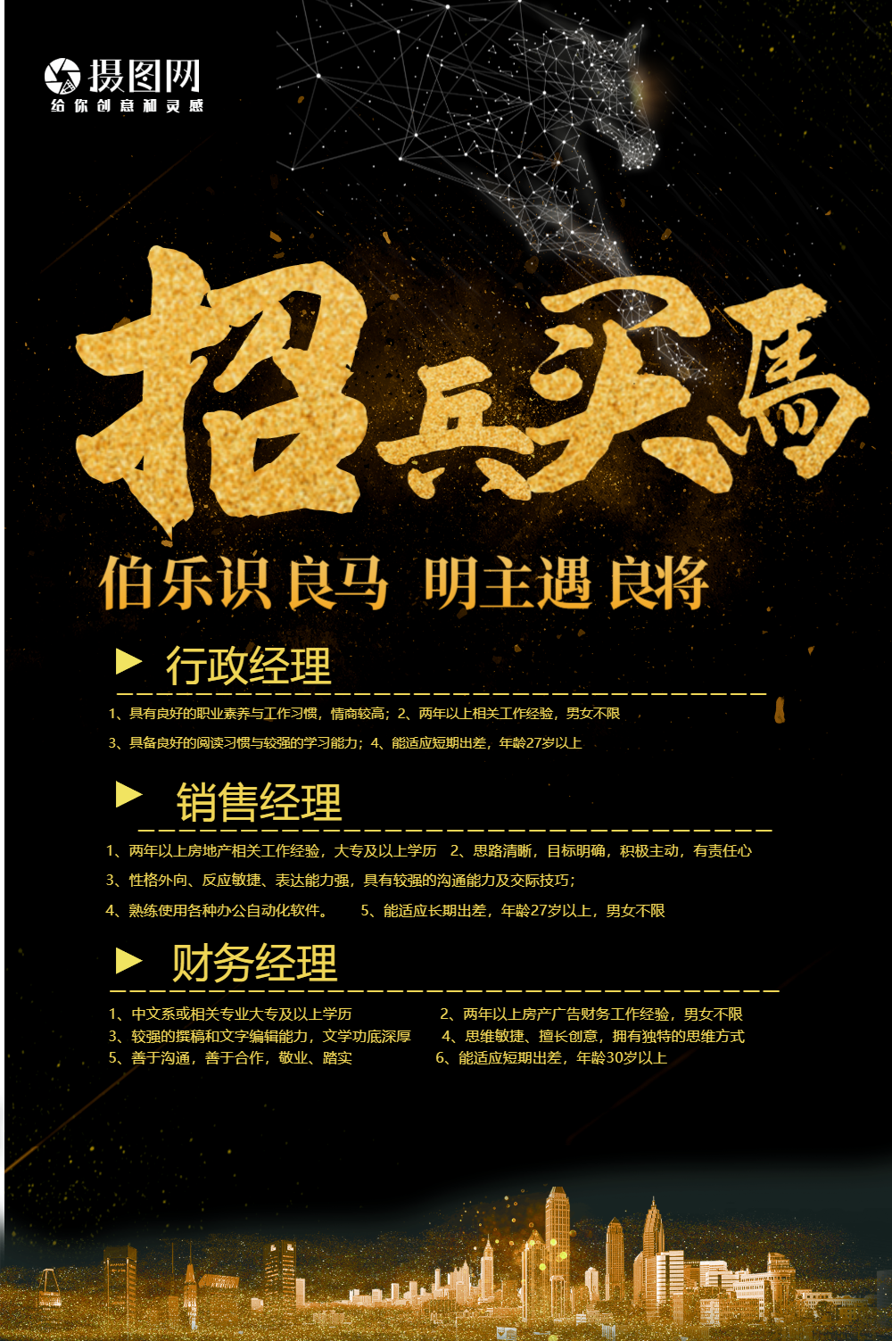 招兵买马招聘海报