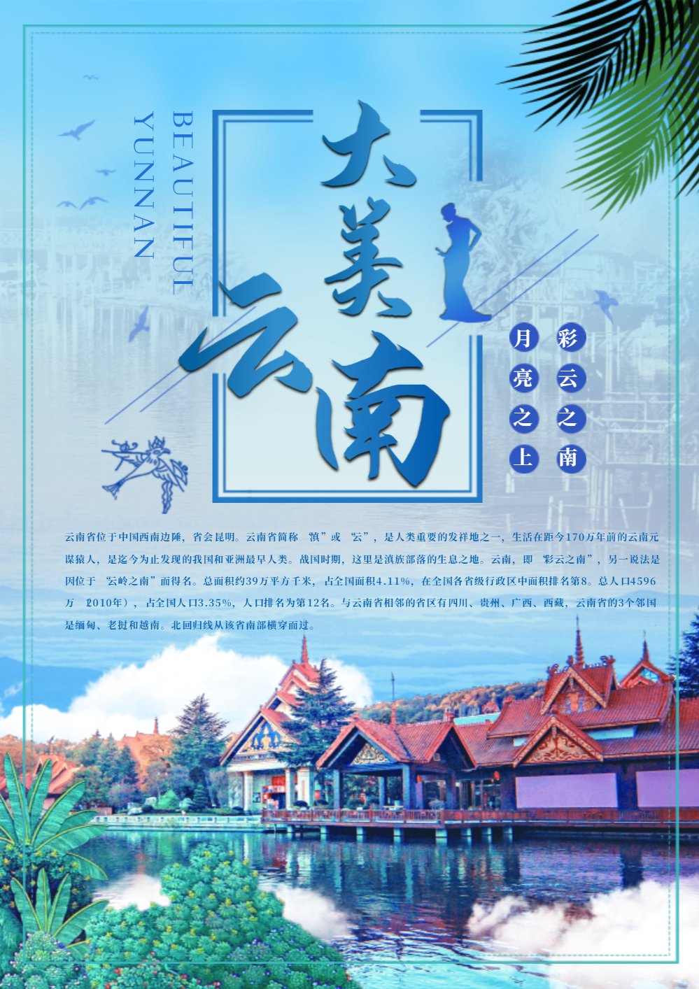 云南旅行海报