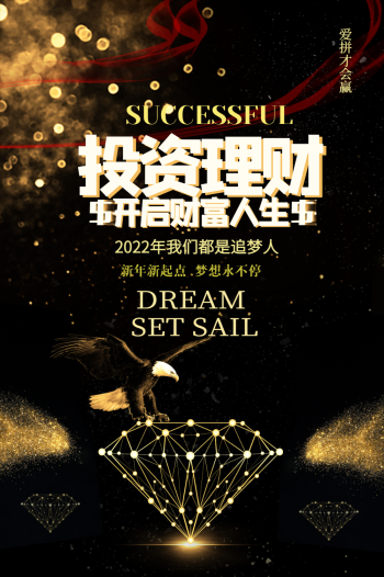 创意金融海报-金融理财海报-图怪兽