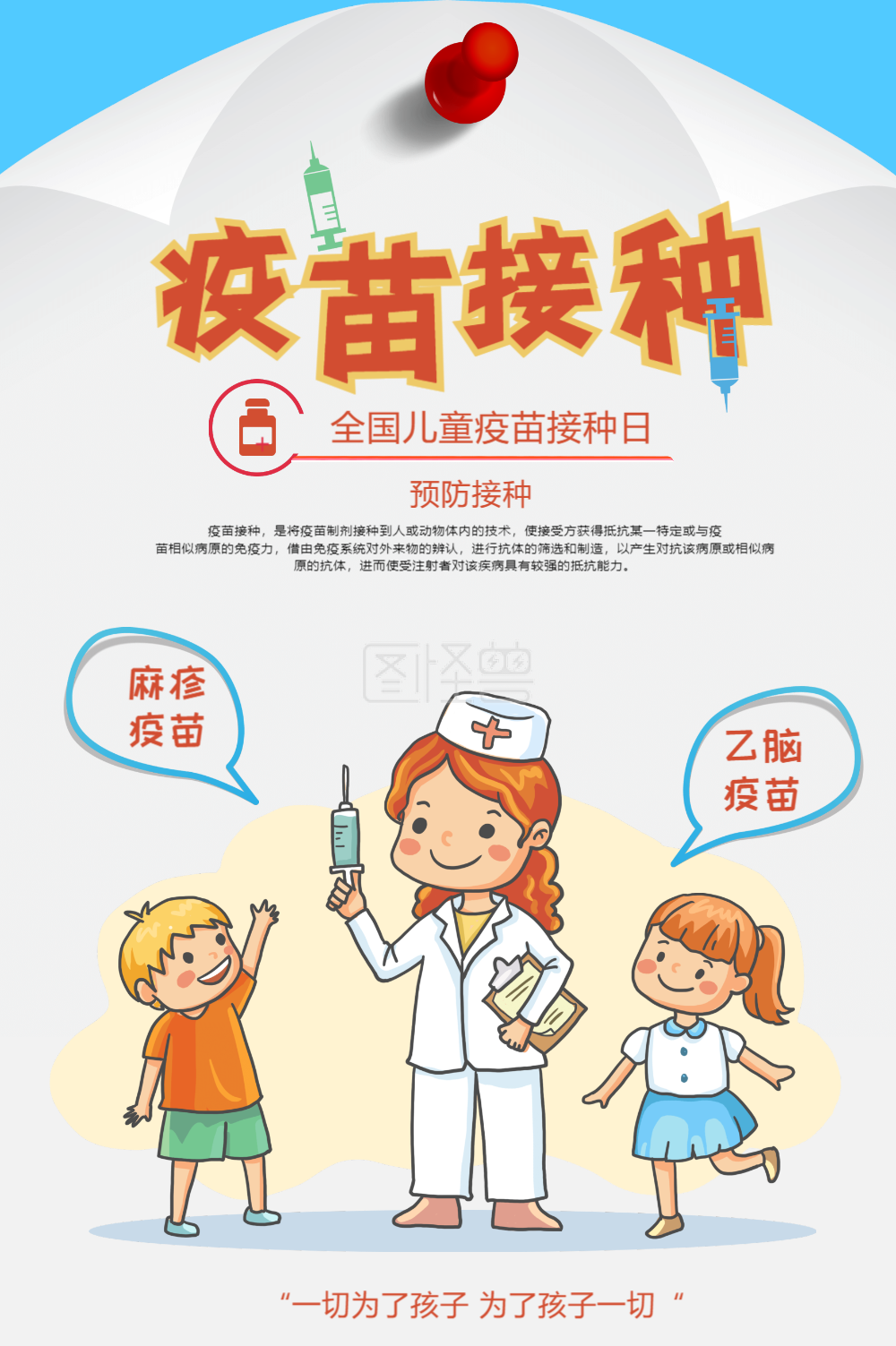 疫苗接种医疗海报