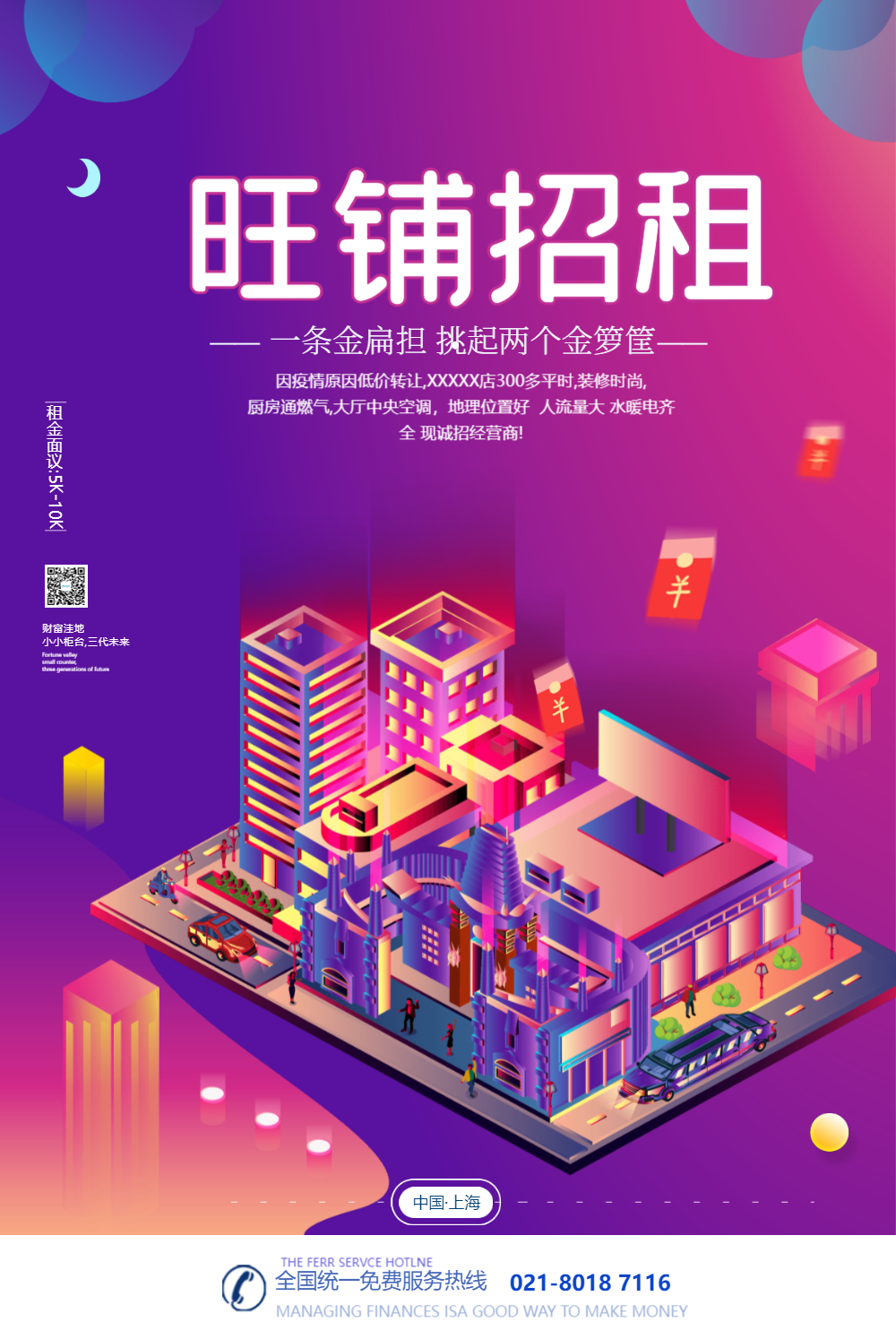 旺铺招租转让海报