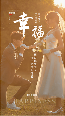 幸福摄影图海报