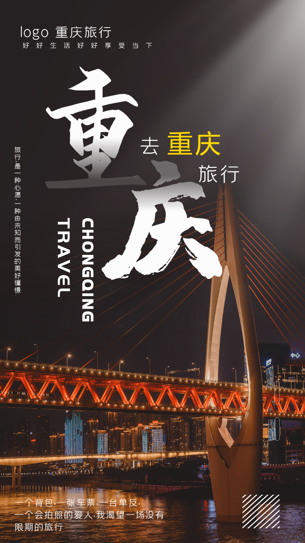 重庆旅行摄影图海报